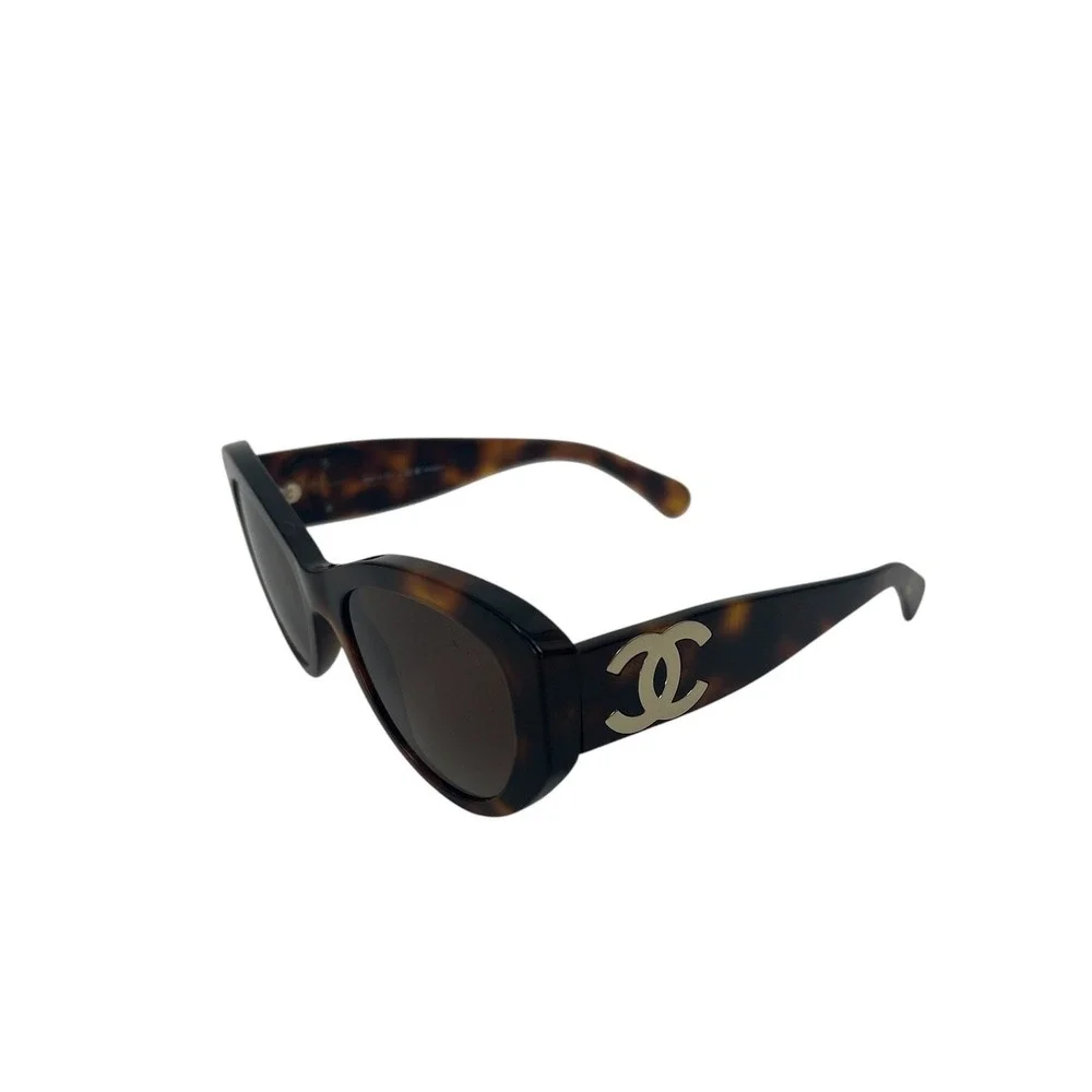 Chanel CH5492-A Polarized Butterfly Large CC Tortoise Sunglasses